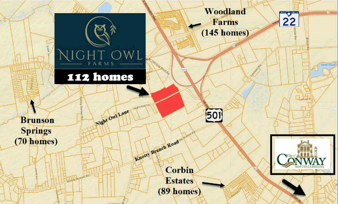 Night Owl Farms new home community in Conway by Beverly Homes
